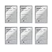GUOHONG Magnetic Display Frame, Window Sign Holder Double Sided and Adhesive for Wall/Door/Refrigerator, PVC Reference Photo Frame (Silver 8.5x11'', 6 Pack)