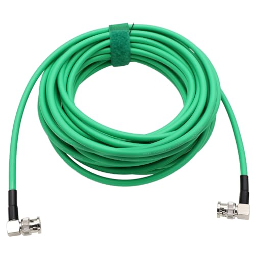 Câble BNC 12G 4K SDI HangTon anti-torsion coudé vert 5M