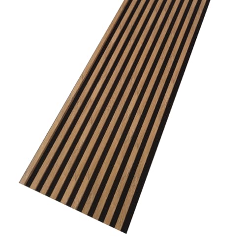 MEBANO Panneaux Acoustiques MDF 2x (26,5x240 cm) Chêne Grandson Naturel sur Plaque Noire – Lamelles Murales Design Intérieur MEBANO Panneaux Acoustiques MDF 2x (26,5x240 cm) Chêne Grandson Naturel sur Plaque Noire – Lamelles Murales Design Intérieur