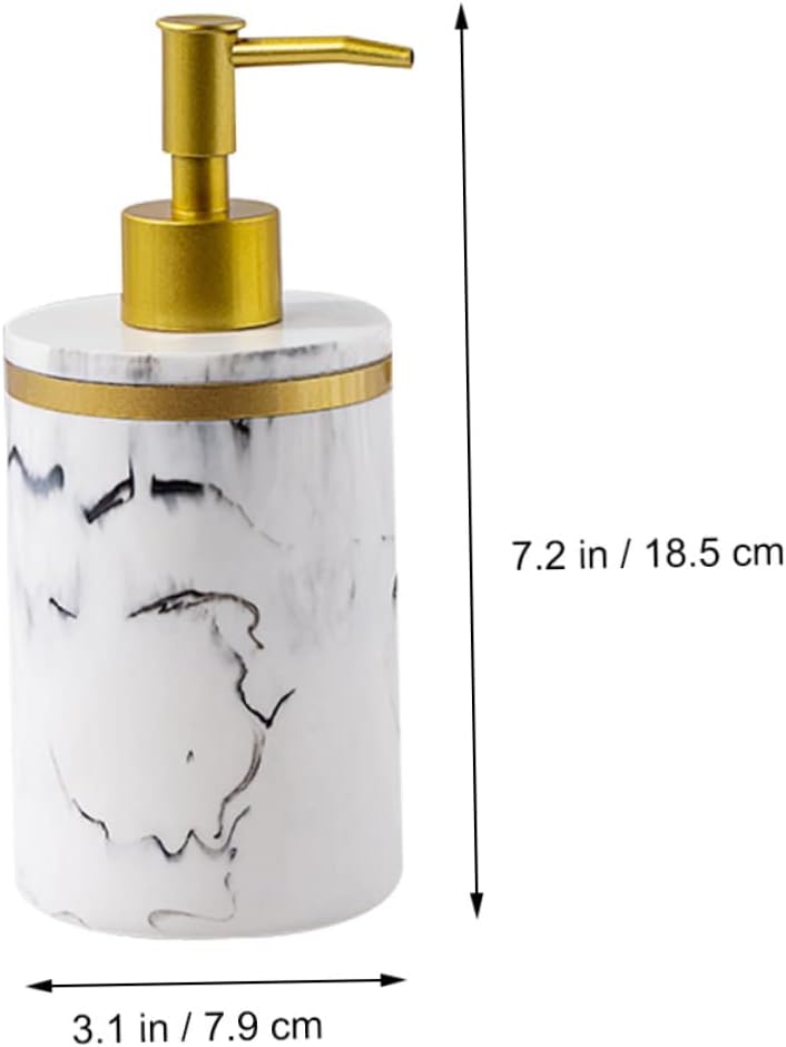 5pcs Resin Marble Wash Set Bathroom Accessory Set Toothbrush Holder Soap Dish Brushing Cups Hand Bottle