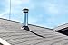 Ankuce Cone Top Chimney Cap, RoundChimney Cover Cap Outside Roof Fireplace Screen Cover Exterior Stove Pipe Topper (Black, 8in)