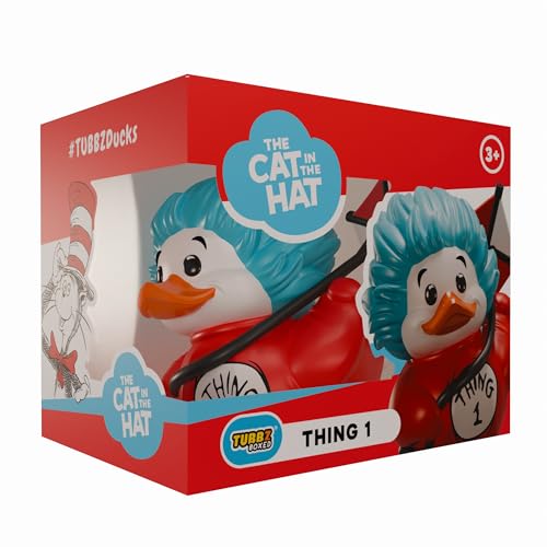 TUBBZ Edizione Scatola: Cat in the Hat – Thing 1 Anatra Cosplay da Collezione in Vinile – Prodotto Ufficiale per i Fan di Dr Seuss