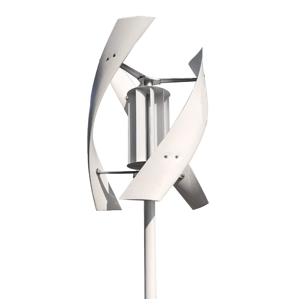 Alaias With Controller Maintenance-Free Wind Turbine Generator, 3000W 24V 48V Vertical Wind Turbine Generator For Home Free Energy Wind Power Windmill Permanent Maglev With Mppt Controller With Low Start-Up Speed, Easy To I