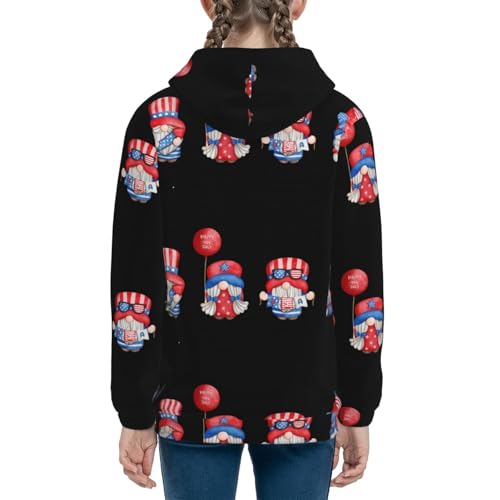 Cute Gnome Kids Pullover Hoodies Boys Sweatshirts Girls Athletic Clothes with Pocket4