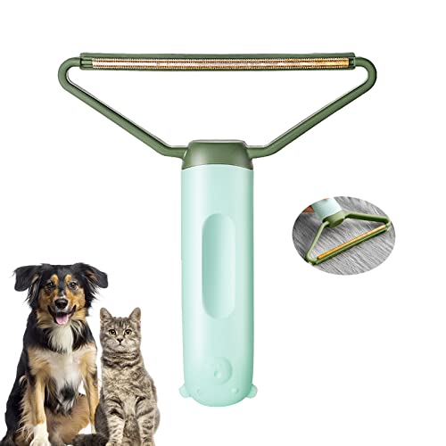 PUPPBUDD Brosse Anti Poils Animaux Chat Chien, Brosse Ramasse Enlève Poils Portable Réutilisable Autonettoyant Brosse Tapis Pet Hair Remover Vêtements/canapé/Voiture/lit/Tapis Cover