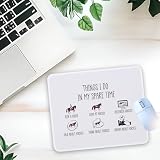 1 Pcs Funny Novelty Horse Lover Quote Non-Slip Rubber Mouse Pad for Home Office Desk Workspace Laptop Gifts for Coworker Leader Boss