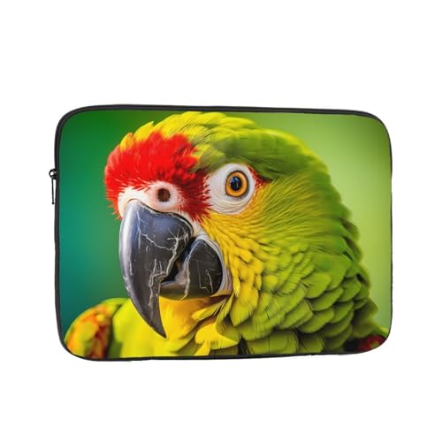 Funda para portátil impresa de 15 pulgadas con diseño loro miniatura 1