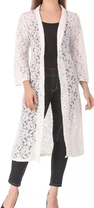 PRIMAH Women's Net Front Open Neck Shrug