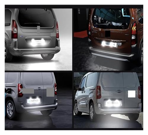 Éclairage de plaque pour Citroën Jumpy II et III 2 pièces haute luminosité