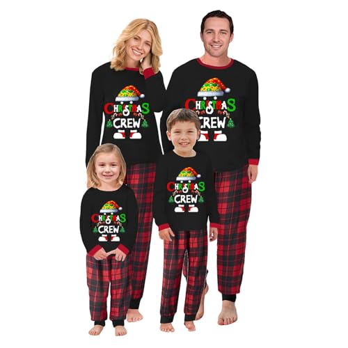 Radmire Matching Christmas Pajamas for Family, XMAS Holiday PJs Sleepwear Set Long Sleeves and Pants