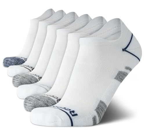 Reebok Men's Low Cut Tab Socks - 6 Pack Soft Comfort Anti-Blister Thick Ankle Athletic No Show (6-12.5)