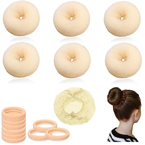 Máquina de coque de cabelo pequeno para crianças – 6 peças de formas de meia chignon, mini modelador