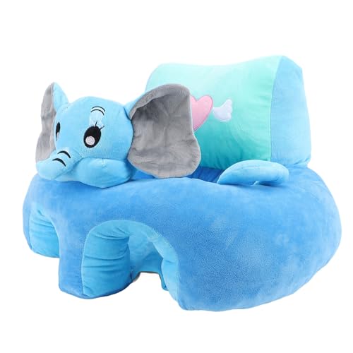 Hamwesh Silla para Sentarse para Bebés, Respaldo Ergonómico con Relleno Amplio, sofá de Apoyo para Bebés Antideslizante, Silla de Piso para con Asas Suaves para Pequeños