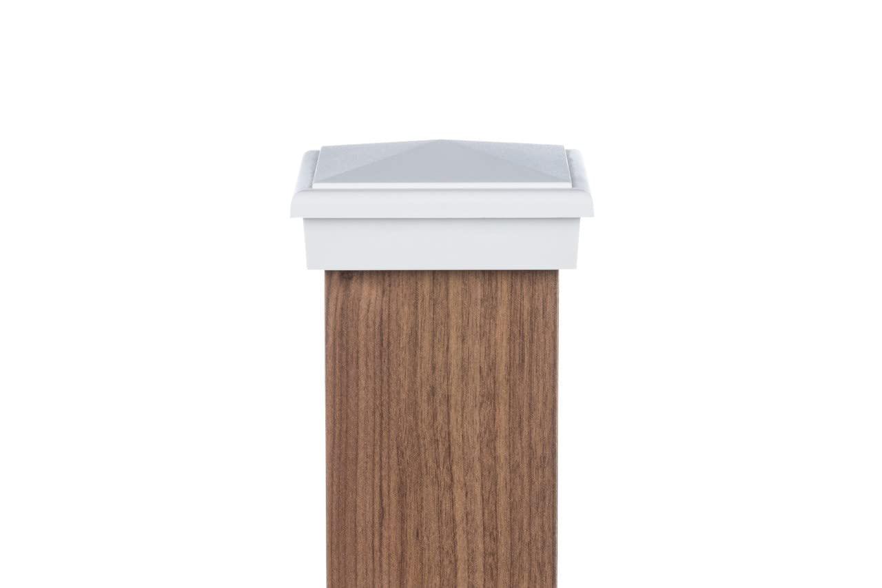 Atlanta Post Caps 4x4 Post Cap (3.5 Inch) White Slim Profile Economy