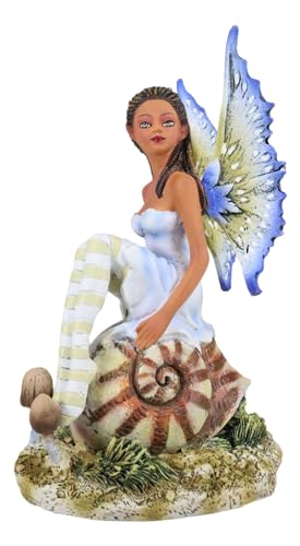 Ebros Gift Amy Brown Fantasy Fall Little FAE Ebony Fairy