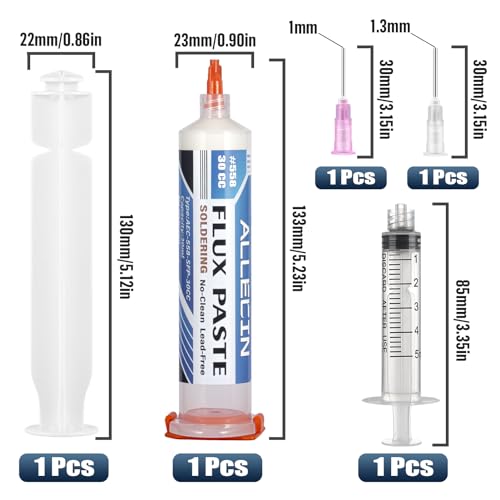 Flussmittelpaste ALLECIN 30 ml – No Clean Lötflussmittel für SMD und PCB