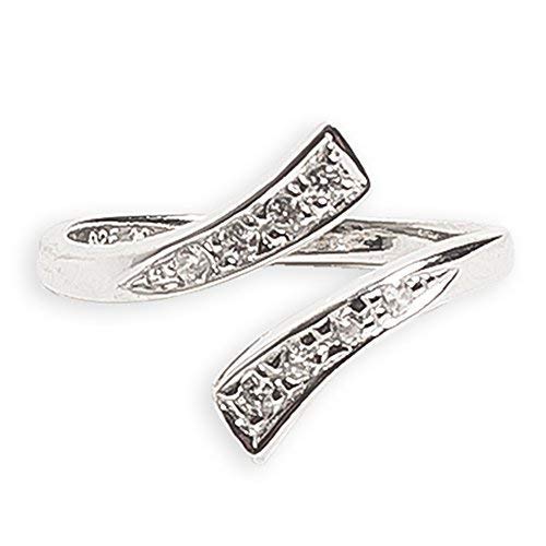 Cz Wrap Toe Ring #TOP4