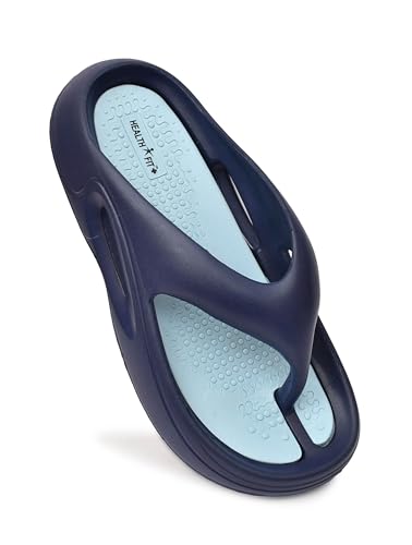 Image of HEALTH FIT Extra Soft Premium Slippers with Soft Acupressure Comfortable & Light Weight Stylish & Anti-Skid Classic Ultra Soft Casual Waterproof & Everyday Flip Flops HF147