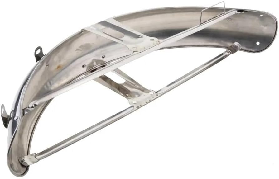 Motorbike Splash Mudguard 58cm Stainless Steel Motorcycles Front Wheel Guard Mudguards Cover Mud Guards Metal Plated for CG125