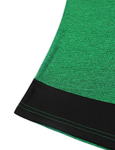 MOQIVGI Athletic Tops for Women Short Sleeve, Green, Medium - image 4