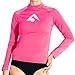 Kanu Surf Women's Keri Long Sleeve UPF 50+ Rash Guard, Coral, Large