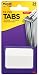 Post-it Tabs, 2 in. Angled Solid, White, Durable, Writable, Repositionable, Sticks Securely, Removes Cleanly, 24 Tabs/Pack, (686A-24WE)
