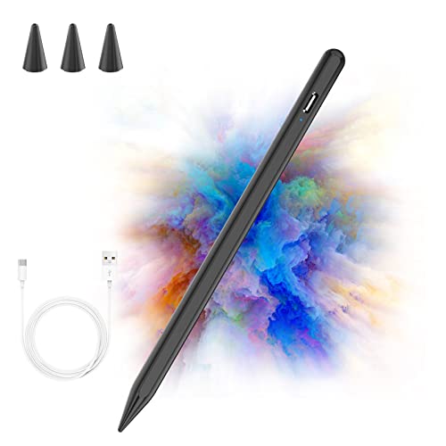 Stylet Tactile pour iPad, Stylet pour iPad 2018-2022,pour iPad 6/7/8/9/10e Génération, iPad Mini 5e/6e Génération, iPad Air 5/4/3e, iPad Pro 11''/12,9'' pour écrire/Dessiner/Tirer avec Précision