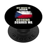 Photo Gallery my wife is czech nothing scares me popsockets popgrip intercambiabile Photo Gallery my wife is czech nothing scares me popsockets popgrip intercambiabile