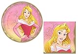 Sleeping Beauty's Princess Aurora Party Supplies: Bundle Includes: Round Dinner Plate