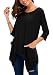 Urban CoCo Women's Plus Size Pocket Tunic Top 3/4 Sleeve Shirt (XXXL, Black)