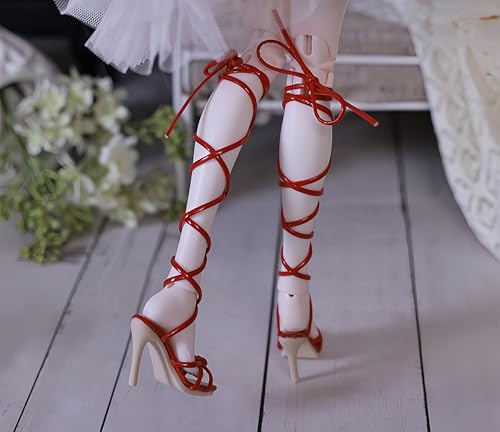 Chaussures poupée 1/4 BJD à talons hauts à lanières
