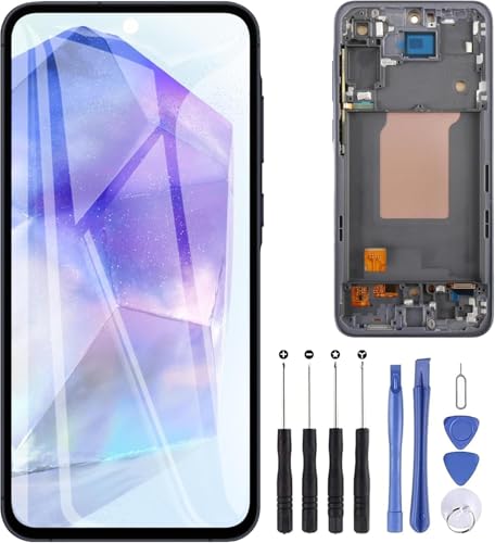 Remplacement d'écran Samsung Galaxy A55 5G vitre tactile LCD réparer bloc numériseur