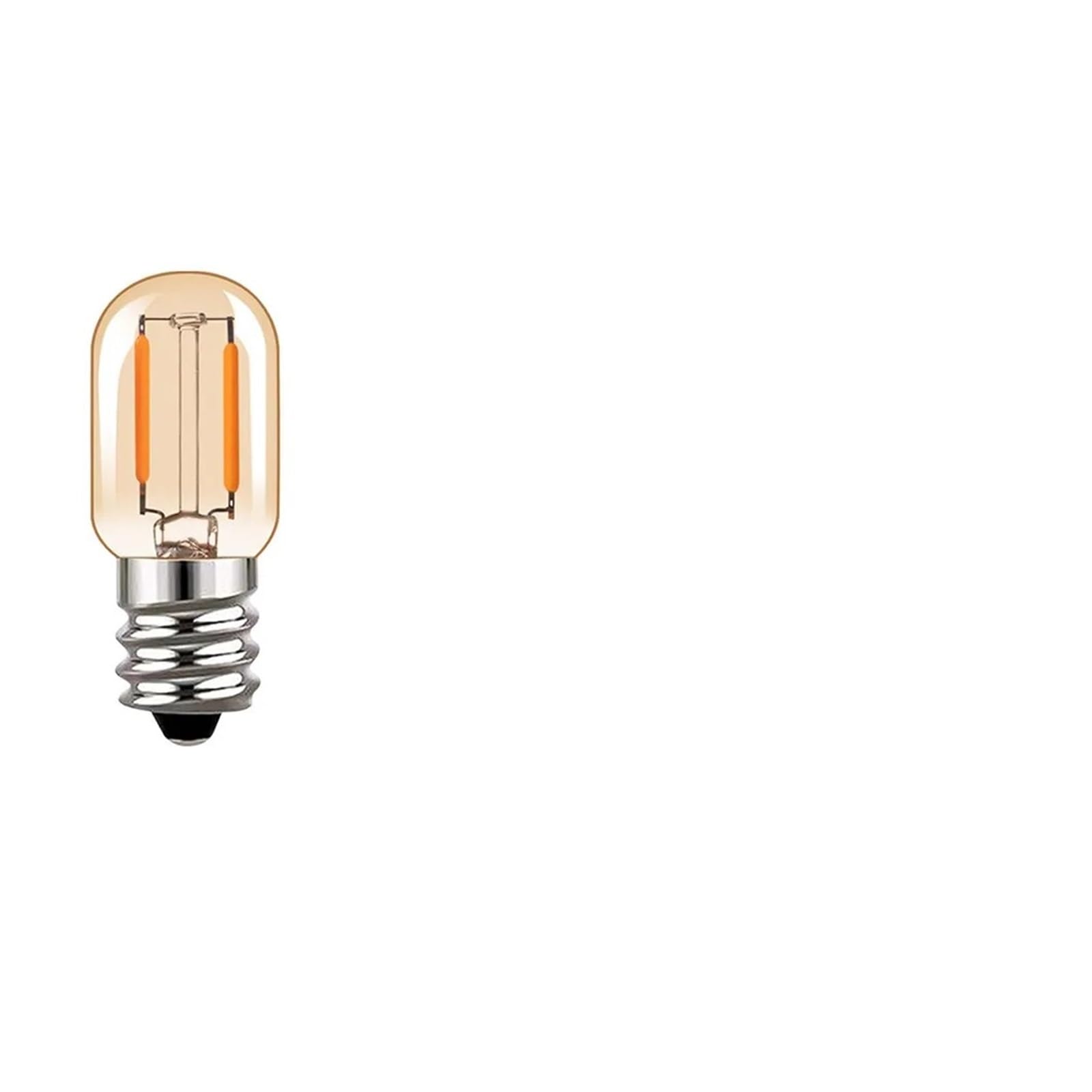 Compatible for 50PCS Vintage LED Filament Light Bulbs E12 T22-1W Amber Glass Mini Night Lamp for Chandelier Garland