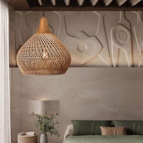 Lustre rustique pour table à manger éliminant la lumière agressive du séjour