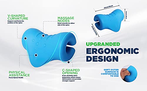 Neck-Stretcher-Shoulder-Relaxer-Heat-Therapy-Included-Cervical-Traction-Device-4-Way-Usable-for-Neck-Shoulder-Pain-Relief-Relieve-TMJ-Headache-Muscle-Tension-Spine-Alignment-Heat-Therapy-for-Pressure-