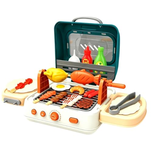 Set de barbacoa y parrilla infantil juego interactivo ideal para regalo de Navidad 7