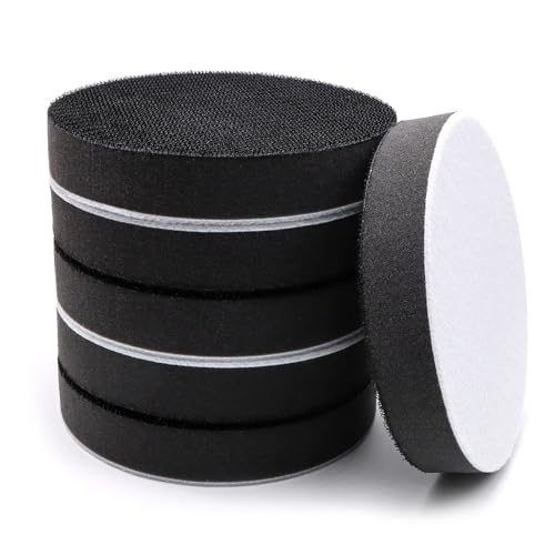 6 Pack 5 Inch Interface Pads - Foam Sanding Pads for Orbital Sander