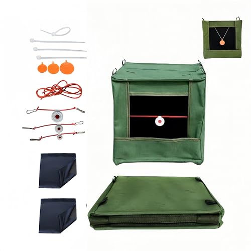 Cibles pliables à double couche de maille lot de 6 vert 30 x 30 cm