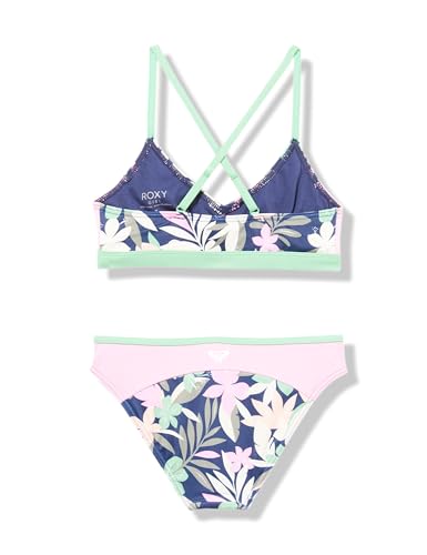 Image of Roxy Girls' Ilacabo Active Athletic Swimsuit Set