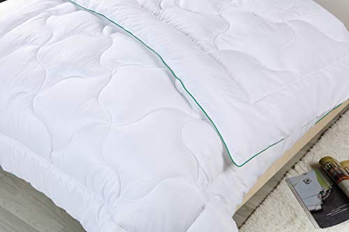 Bergmann Bettdecke Bambusmotiven für Allergiker, Kinder und Erwachsene, Microfaser Decke, Steppdecke waschbar bis 95°, Öko Tex, Schlafdecke - Weiche Steppbettdecke Polyester Füllung 135 x 200 cm - Image 4