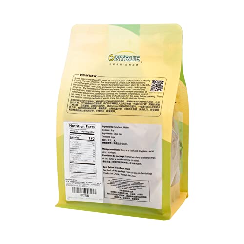 ONTRUE Dried Beancurd Sticks, Asian Tofu Yuba, Precut Tofu, Good Source Of Protein, Non-GMO, Vegan, Great Gourmet Gift, 9.88 Oz