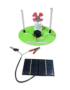 Multi Energy Solar Kit (3 in One), DIY Do it Yourself STEM Education Gift Toy, Science Project Activity Kit, Educational Learning Toy.