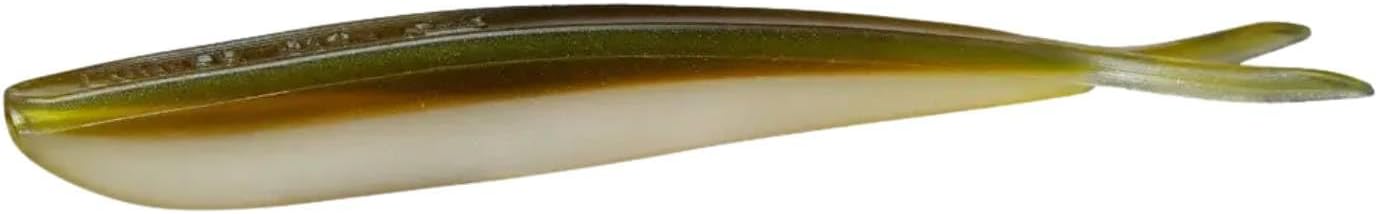 Lunker City Fishing Fin-S Fish 5.75" Split Tail Soft Plastic Jerk Bait Minnow Original Bass and Walleye Lure, 6 Per Bag, Made in The USA