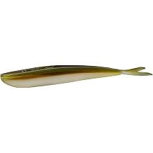 Lunker City Fishing Fin-S Fish 5.75" Split Tail Soft Plastic Jerk Bait Minnow Original Bass and Walleye Lure, 6 Per Bag, Made in The USA