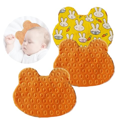 GZFQJJ 3 Pack Scent Bonding ?NICU? for Infants and Preemies,Comfort Scent Piece for Babies Separated from Caregivers – Helps with NICU Separation Anxiety (Orange)