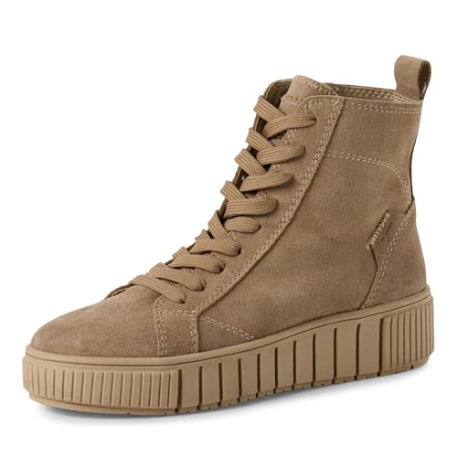 Tamaris Damen Stiefel Leder beige 39