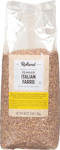 Roland Foods Pearled Italian Farro, Specialty Imported Food, 3 Pound, Pack of 1