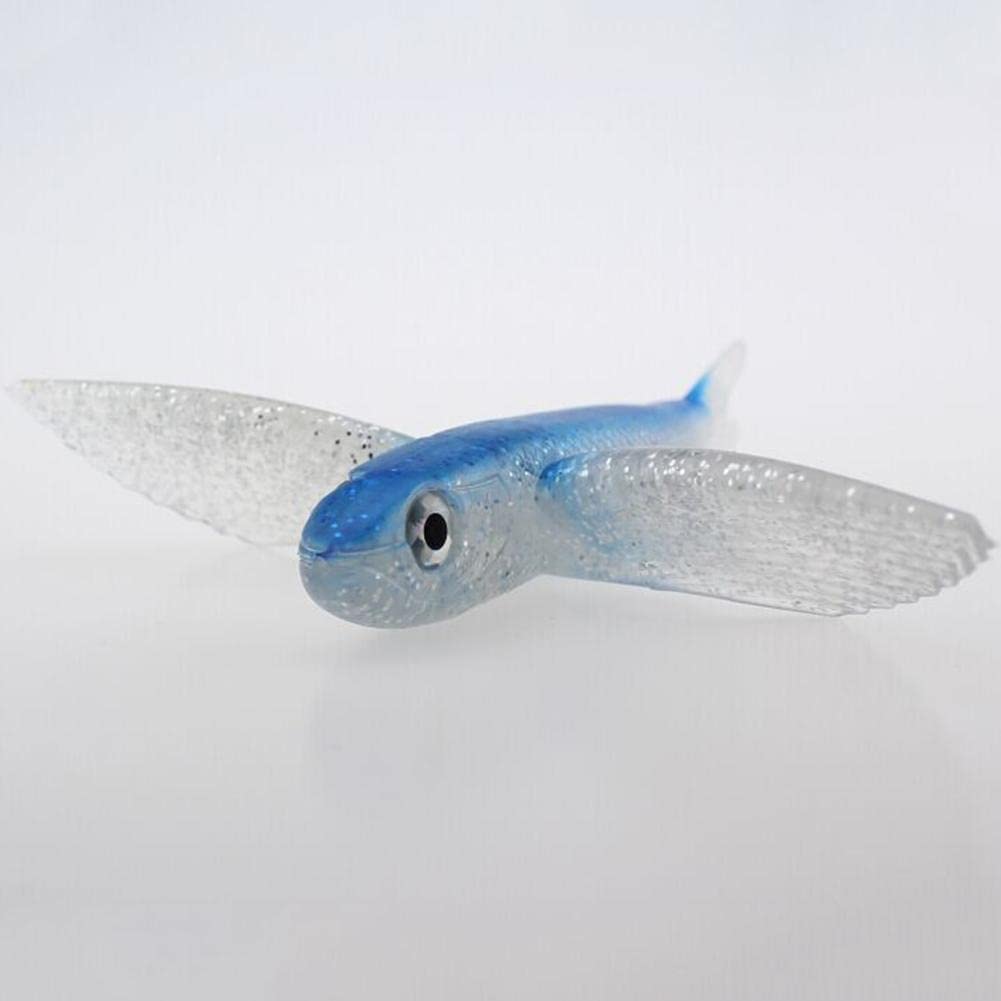 21cm 124g Bionic Flying Fish Señuelos de pesca artificial suave cebo (azul)
