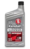 Kendall 1057271 GT-1 High Performance SAE 30W Motor Oil with Liquid Titanium - 1 Quart, (Pack of 12)