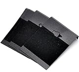 SiAura Material - 50 Stück Schwarz Plastik Halter Ohrringe Karte
